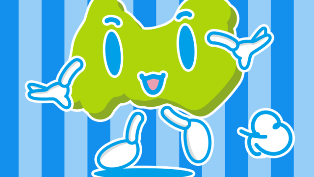 歩く富山ちゃんのイラスト【色、背景あり】PNG