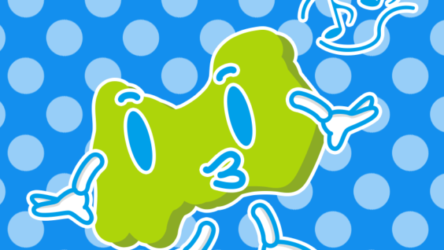 口笛を吹く富山ちゃんのイラスト【色、背景あり】PNG