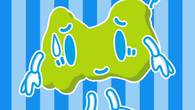 苦笑いする富山ちゃんのイラスト【色、背景あり】PNG