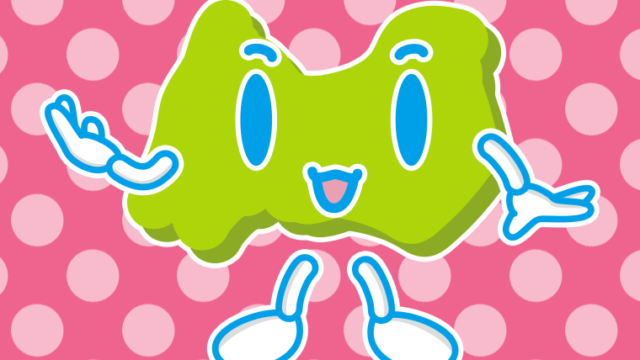 案内する富山ちゃんのイラスト【色、背景あり】PNG