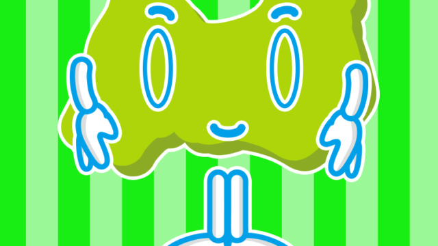 お辞儀する富山ちゃんのイラスト【色、背景あり】PNG