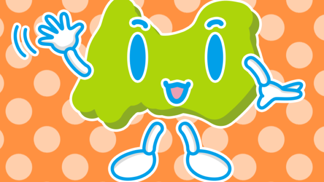 手を振る富山ちゃんのイラスト【色、背景あり】PNG