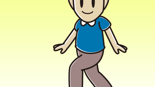 レッドカーペットを歩く男性のイラスト【色、背景あり】PNG