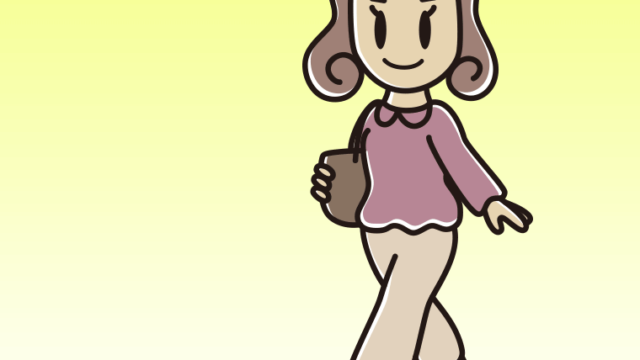 レッドカーペットを歩く女子大学生