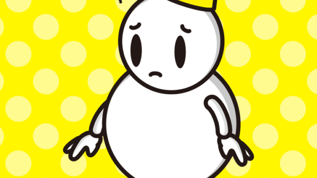 悲しそうな雪ちゃんのイラスト【色、背景あり】PNG