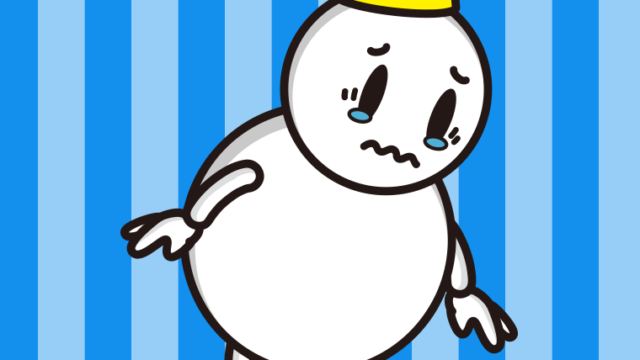 泣く雪ちゃんのイラスト【色、背景あり】PNG