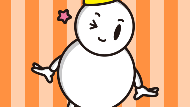 ウインクする雪ちゃんのイラスト【色、背景あり】PNG