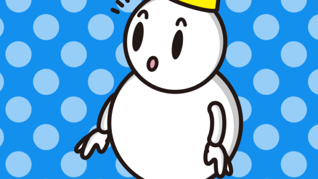 何かに気付く雪ちゃんのイラスト【色、背景あり】PNG