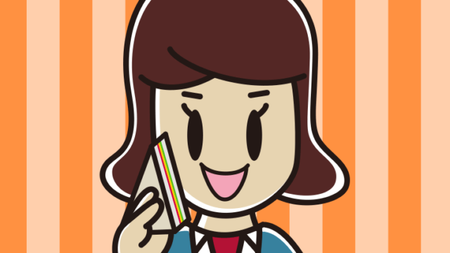 サンドイッチを食べる女子高校生のイラスト【色、背景あり】PNG