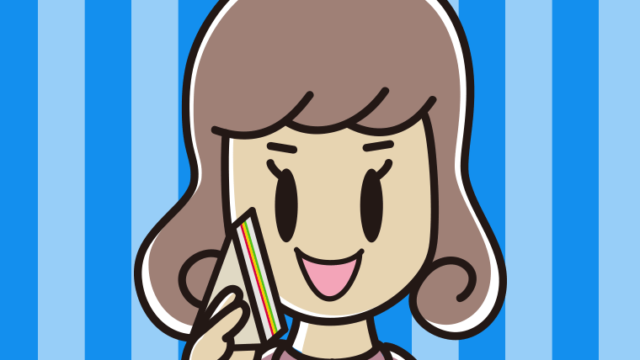 サンドイッチを食べる女子大学生のイラスト【色、背景あり】PNG