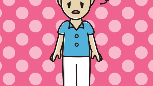 ぼーっとする男性会社員（クールビズ）のイラスト【色、背景あり】PNG