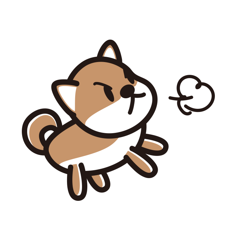 怒る柴犬ちゃん（犬）のイラスト【色あり、背景なし】透過PNG