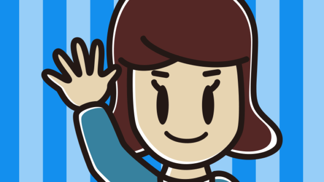 手をあげる女子高校生のイラスト【色、背景あり】PNG