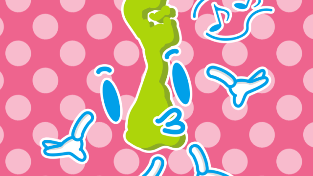 口笛を吹く石川ちゃんのイラスト【色、背景あり】PNG