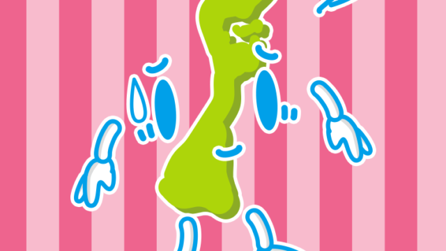 苦笑いする石川ちゃんのイラスト【色、背景あり】PNG