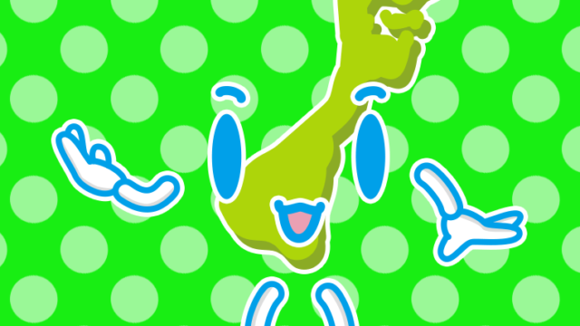 案内する石川ちゃんのイラスト【色、背景あり】PNG