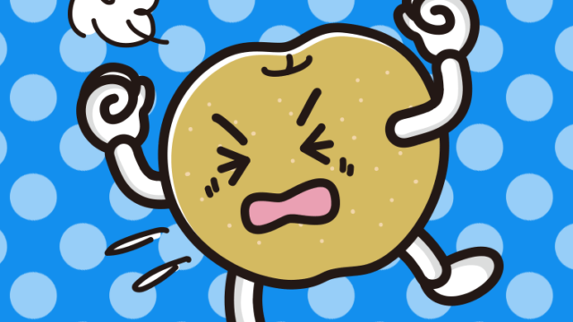 カンカンに怒る梨ちゃんのイラスト【色、背景あり】PNG