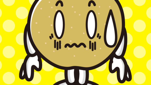 ショックを受ける梨ちゃんのイラスト【色、背景あり】PNG