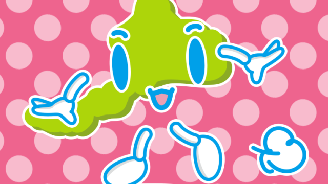 歩く福井ちゃんのイラスト【色、背景あり】PNG