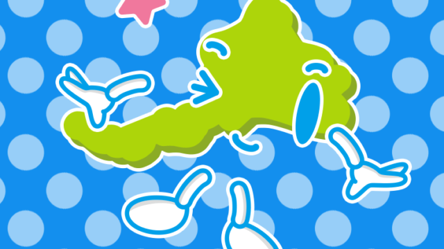 ウインクする福井ちゃんのイラスト【色、背景あり】PNG