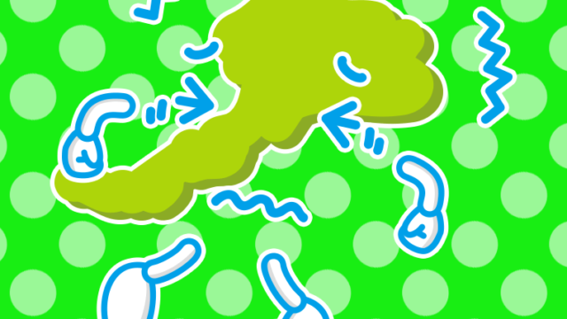 ブルブル震える福井ちゃんのイラスト【色、背景あり】PNG