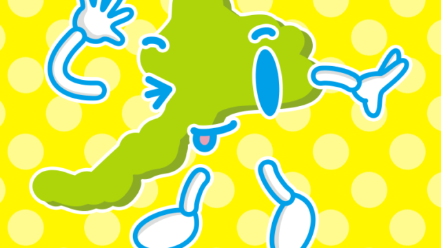 テヘヘな福井ちゃんのイラスト【色、背景あり】PNG