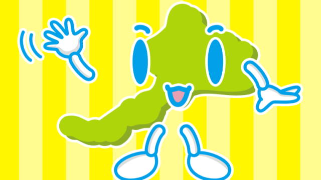 手を振る福井ちゃんのイラスト【色、背景あり】PNG