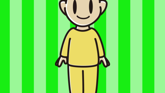 部屋着の男子中学生のイラスト【色、背景あり】PNG