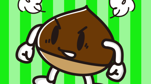 怒る栗ちゃんのイラスト【色、背景あり】PNG