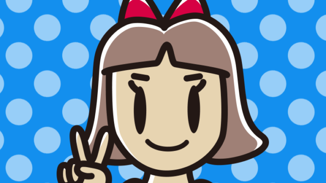 じゃんけんでチョキを出す小学生女子のイラスト【色、背景あり】PNG