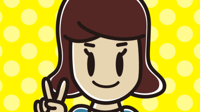 じゃんけんでチョキを出す女子高校生のイラスト【色、背景あり】PNG