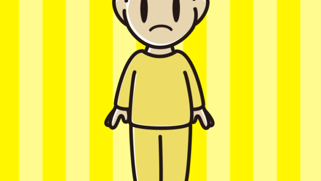 困る部屋着の男子中学生のイラスト【色、背景あり】PNG