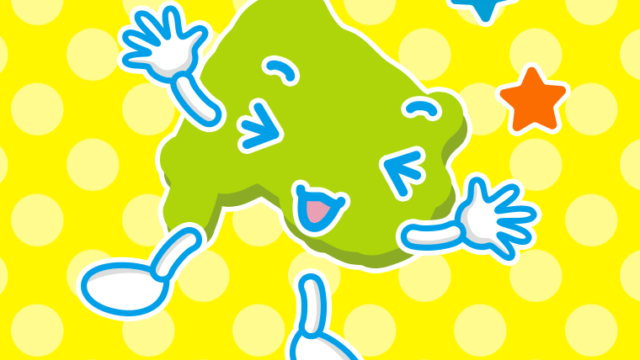 喜ぶ山梨ちゃんのイラスト【色、背景あり】PNG