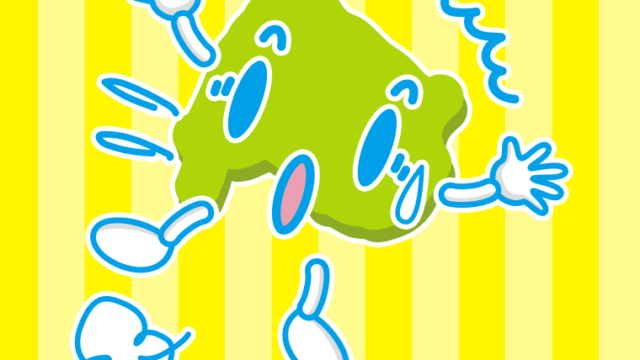 驚く山梨ちゃんのイラスト【色、背景あり】PNG