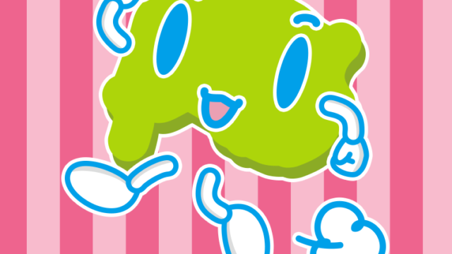 走る山梨ちゃんのイラスト【色、背景あり】PNG