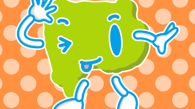 テヘヘな山梨ちゃんのイラスト【色、背景あり】PNG