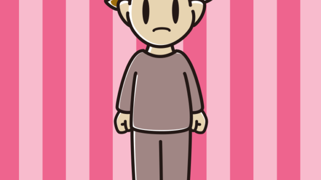 怒る部屋着の男子高校生のイラスト【色、背景あり】PNG