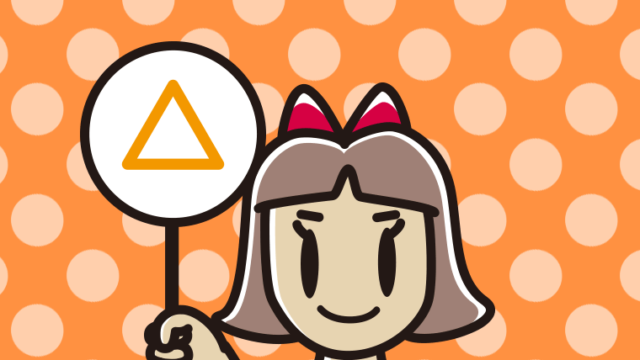 三角の札を持つ小学生女子のイラスト【色、背景あり】PNG