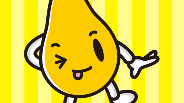 テヘヘなパパイヤちゃんのイラスト【色、背景あり】PNG