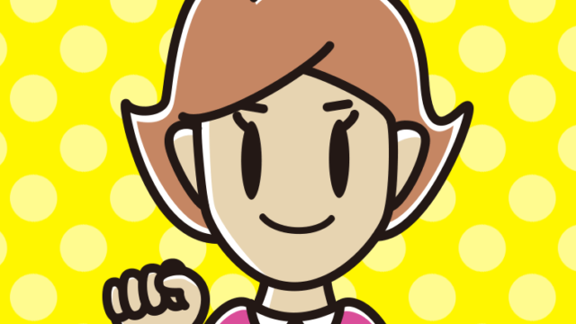 じゃんけんでグーを出す女性のイラスト【色、背景あり】PNG