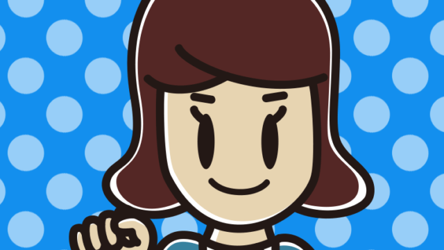 じゃんけんでグーを出す女子高校生のイラスト【色、背景あり】PNG