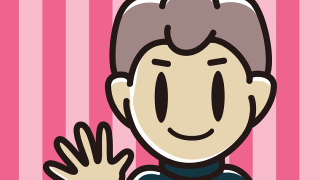 じゃんけんでパーを出す男子中学生のイラスト【色、背景あり】PNG