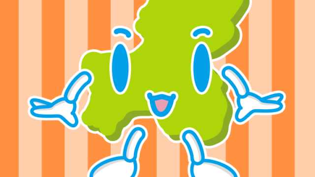 かわいい岐阜ちゃんのイラスト【色、背景あり】PNG