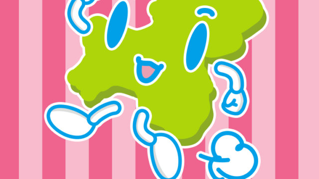 走る岐阜ちゃんのイラスト【色、背景あり】PNG