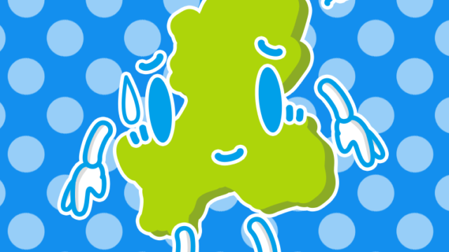 苦笑いする岐阜ちゃんのイラスト【色、背景あり】PNG