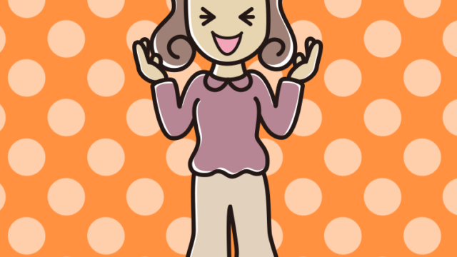 笑いながら話す女子大学生のイラスト【色、背景あり】PNG