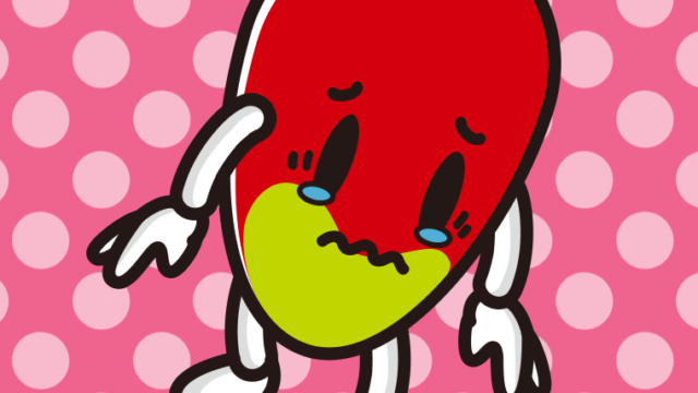 泣くマンゴーちゃんのイラスト【色、背景あり】PNG