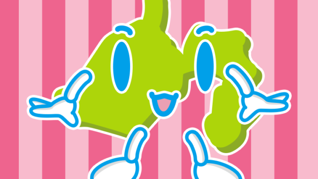 かわいい静岡ちゃんのイラスト【色、背景あり】PNG