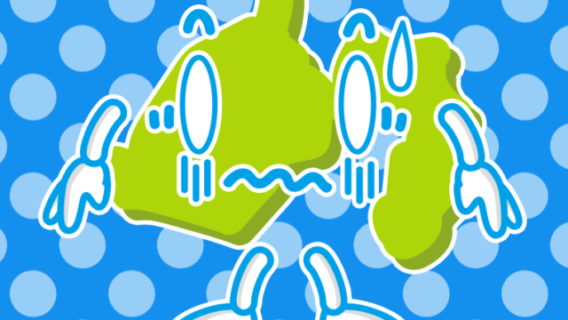 ショックを受ける静岡ちゃんのイラスト【色、背景あり】PNG