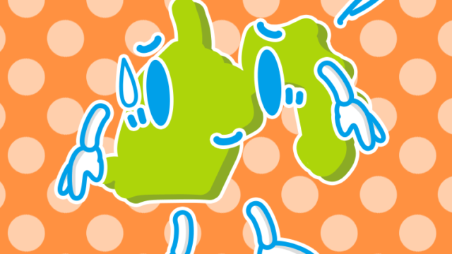 苦笑いする静岡ちゃんのイラスト【色、背景あり】PNG